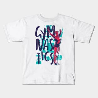 I Love Gymnastics // Gymnastics Lover Kids T-Shirt